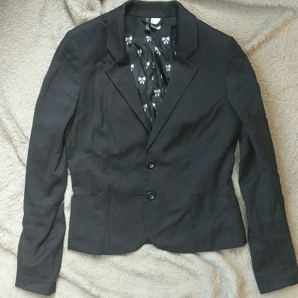 H&M fully lined black blazer